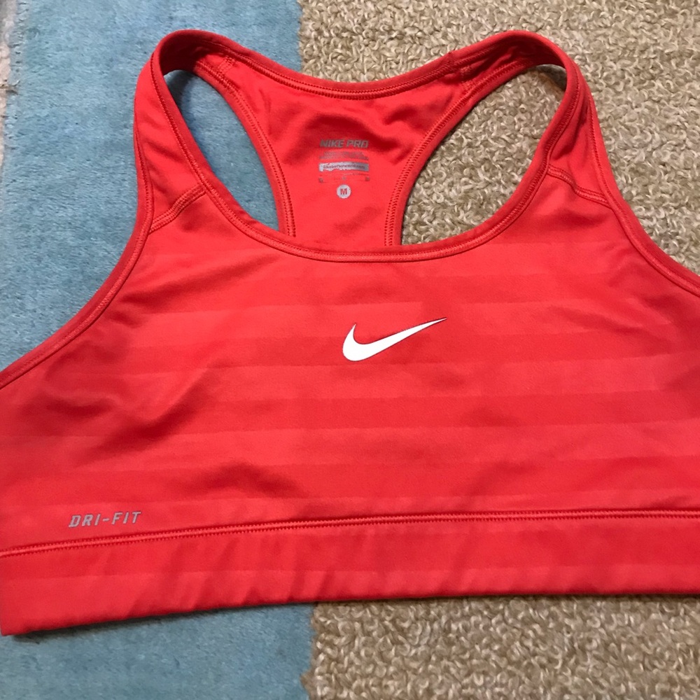 Coral Nikes Pro Sports Bra